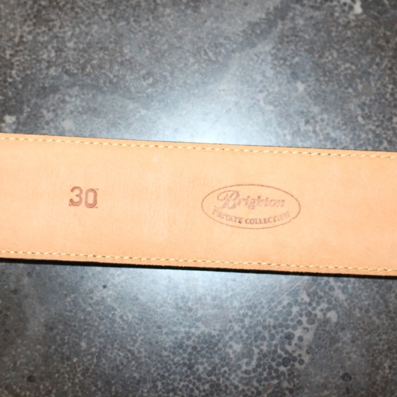 Brighton, Black Leather Belt with Silver Buckle NWOT main image 5